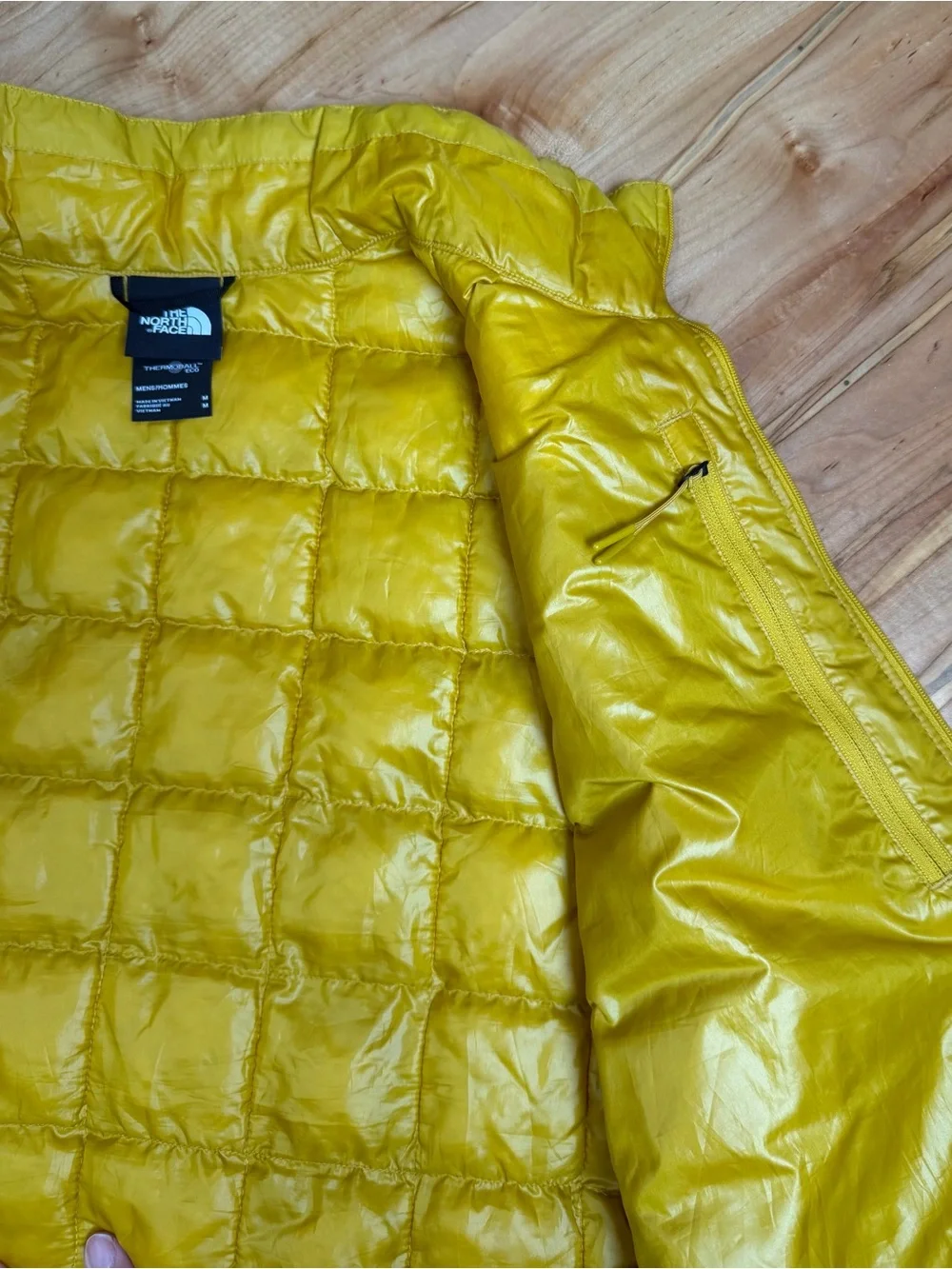The North Face ThermoBall Eco Men’s Vest Size M Yellow Lightweight Puffer